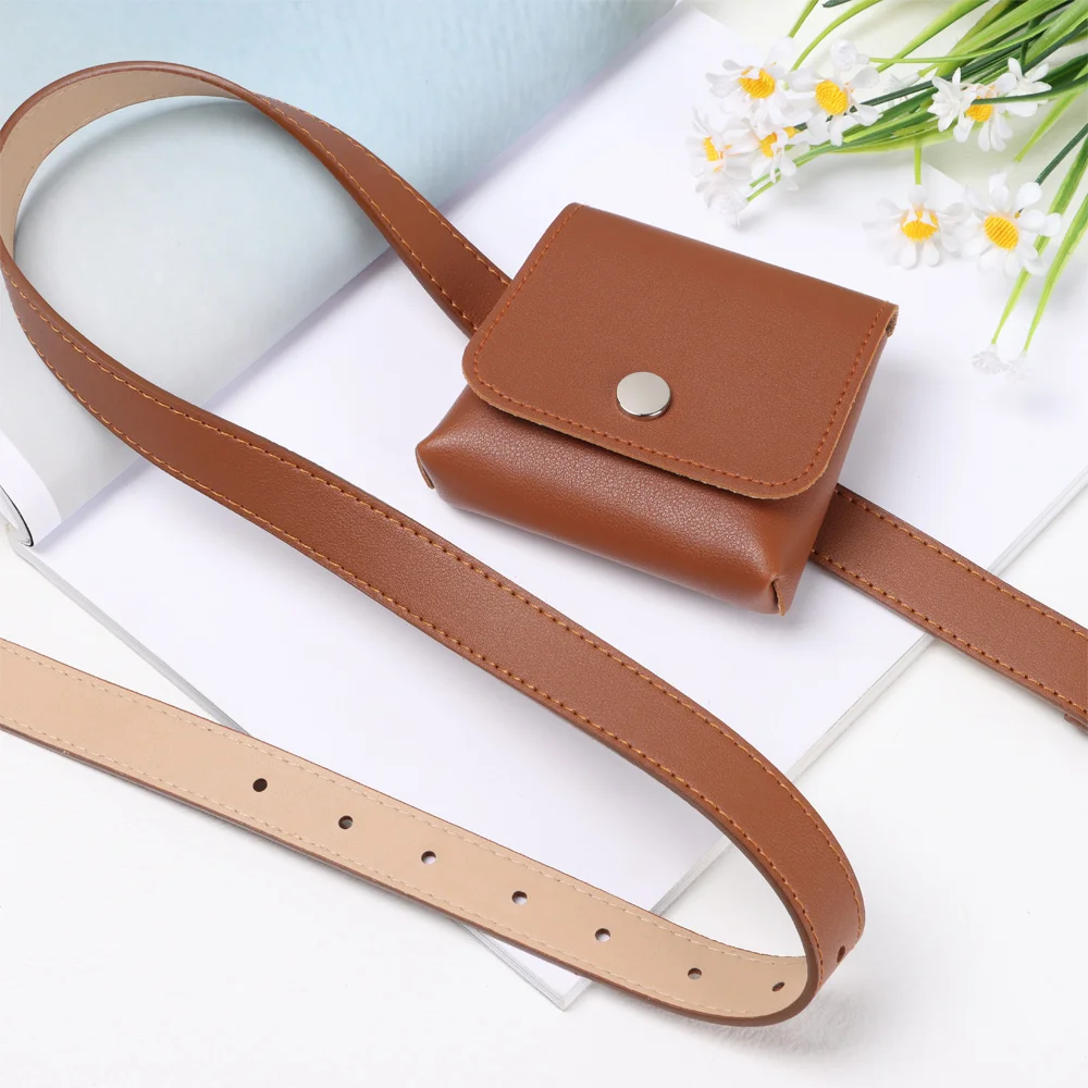 Модные женские Поясные Сумки из искусственной кожи однотонная женская сумочка