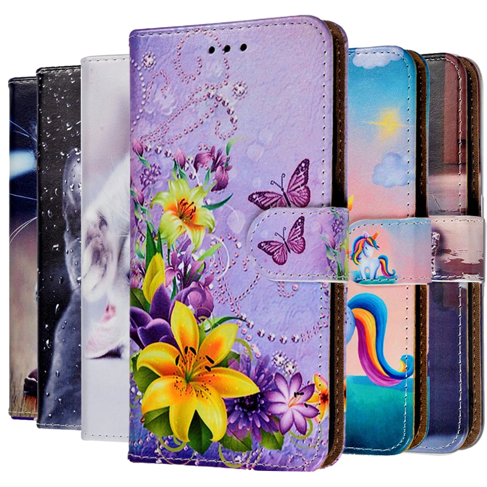 Leather Flip Case For Samsung Galaxy A3 A5 2015 A6 A7 A8 A9 J4 J3 J2 J5 J6 J7 J8 Plus 2017 2018 2016 Core on Phone Book Cover