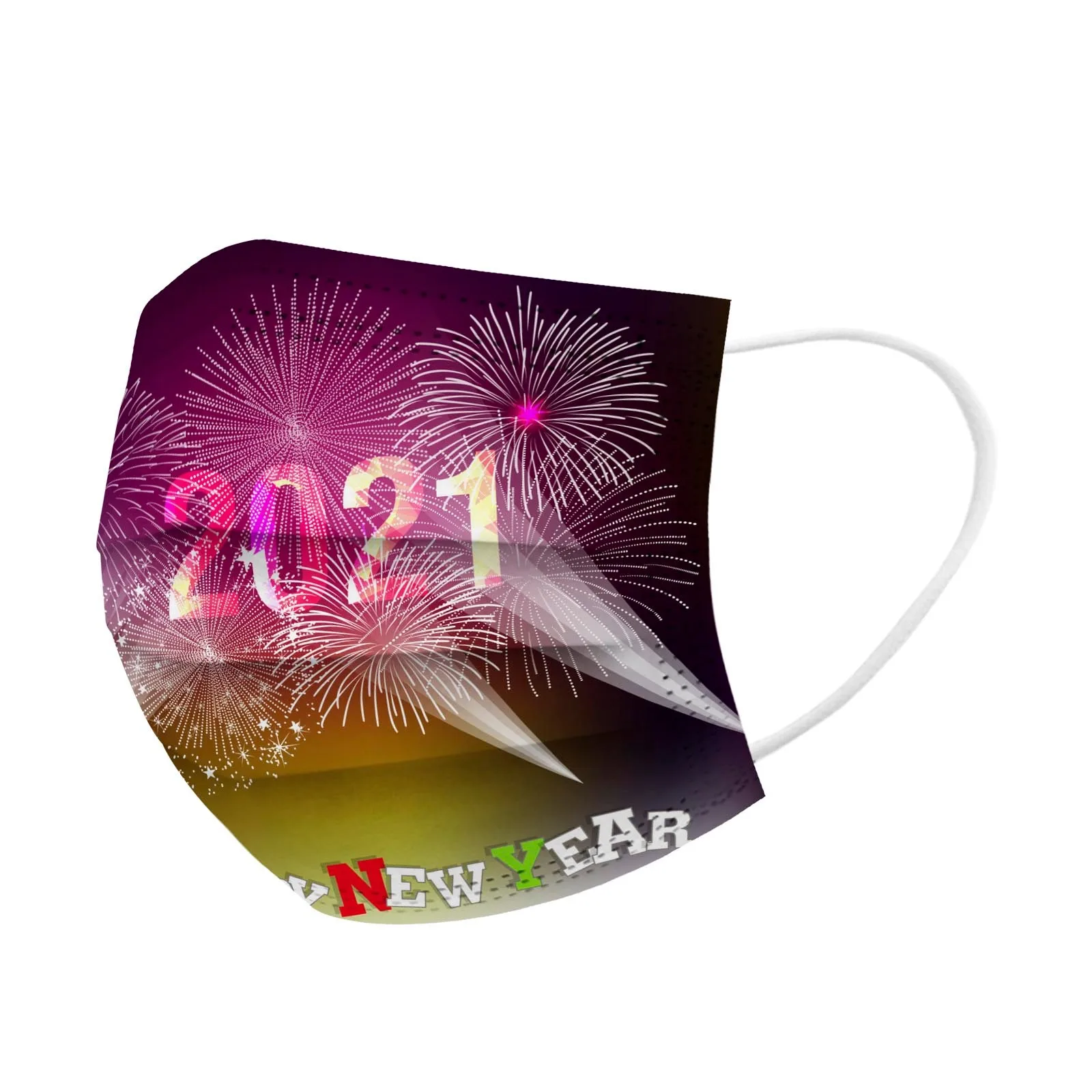 

10pcs Disposable Face Mask For Adult Protective Face Fashion Multi-color Printing Cosplay Dustproof Masks Mascarillas Mujer d5