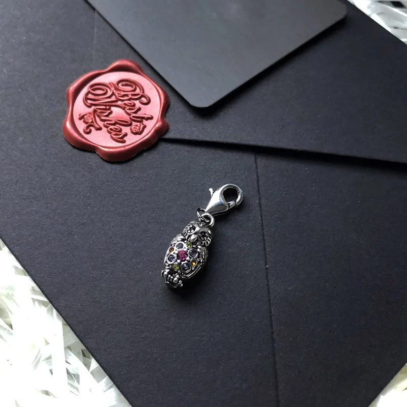 Подвеска в виде Ночной Совы из серебра 925 пробы подвеска Модная бижутерия милый