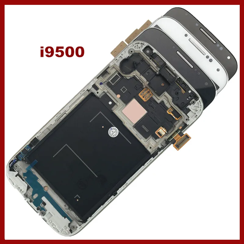 AMOLED LCD Замена для Samsung Galaxy S4 i9500 дисплей с рамкой кодирующий преобразователь