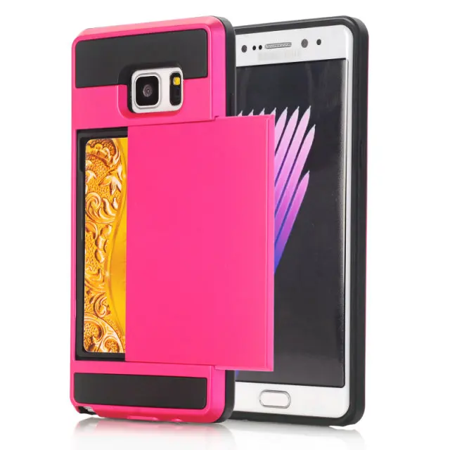 Hot Pink Противоударный чехол для Coque samsung S10Plus, чехол со слотом для карт, для samsung galaxy Note 10 Plus Pro S10E S10 S9 Plus, чехол для Note 9 - Цвет: Hot Pink