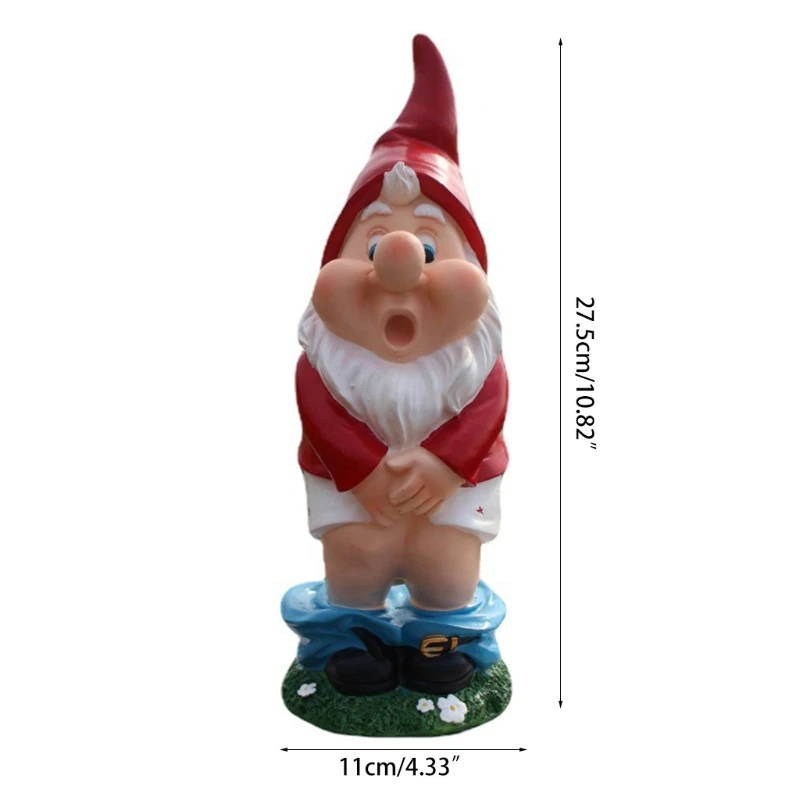 

Funny Garden Gnome Statue Dwarf Ornament Outdoor Garden Cute Cartoon Sculpture