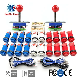 Аркадный набор для самостоятельной сборки, джойстик ZIPPY в американском стиле типа HAPP, кнопка для монет 2 плеера с микропереключателем и кодировщиком нулевой задержки для ПК