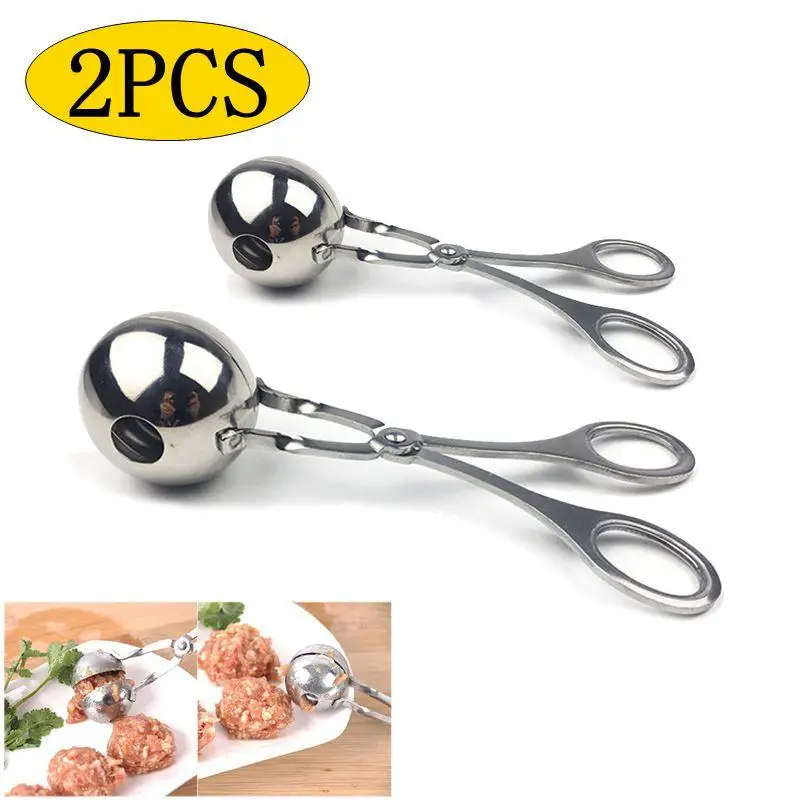 2 шт./компл. форма из нержавеющей стали для фрикаделек совок мячей рыба мясо