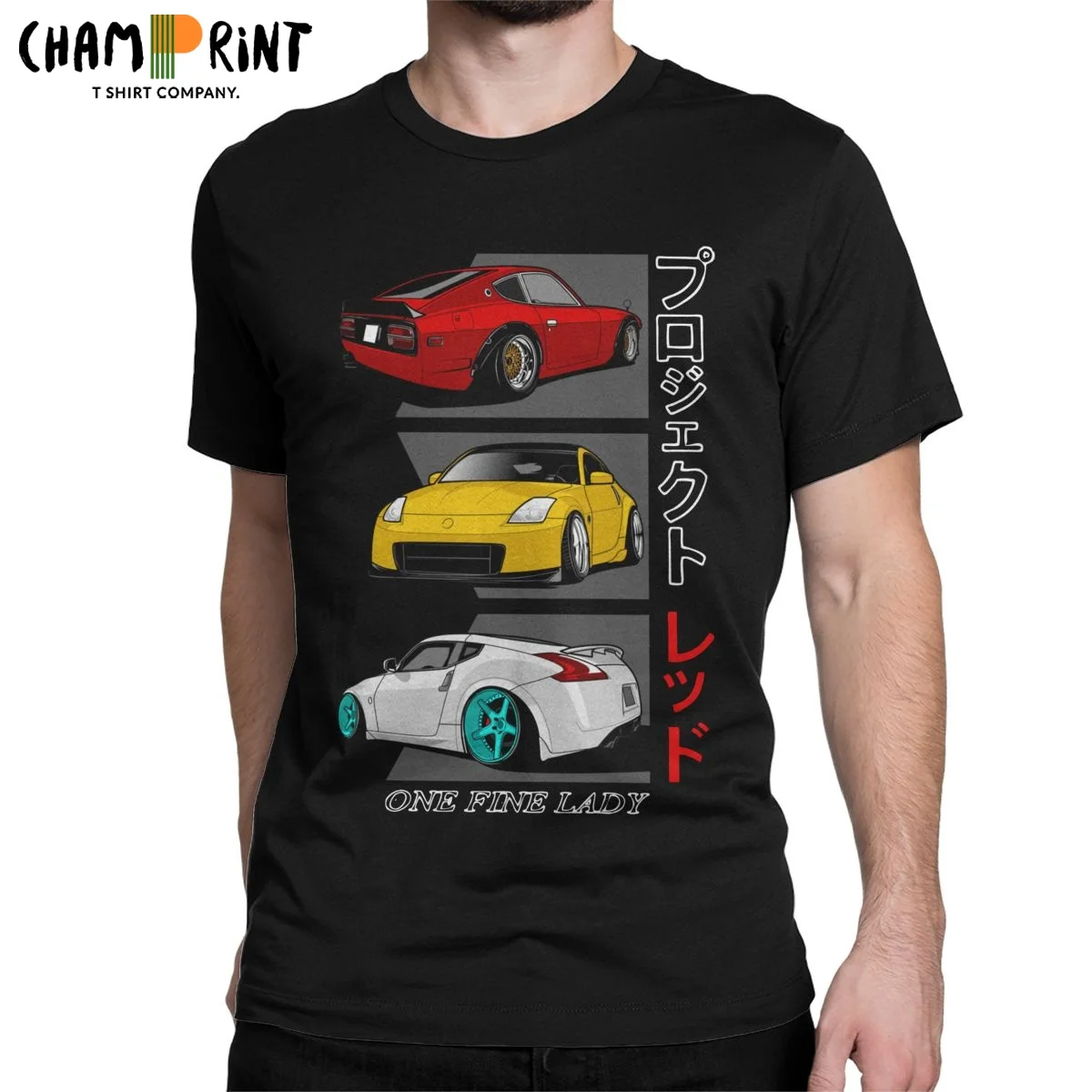 One Fine Lady 240z 350z 370z Jdm Men T Shirt Fast Car Vehicle Vintage Tees Sleeve Round Neck T-Shirt Cotton Plus Size Clothes