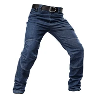 2021mens stretch jeans pants straight denim tactical trousers urban security special forces combat pants outdoor trousers