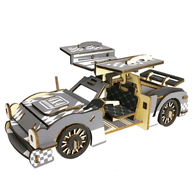 

3D-головоломка деревянная модель супер автомобиля «сделай сам», обучающие игрушки для детей, для мальчиков, подарки на Рождество и день рожд...