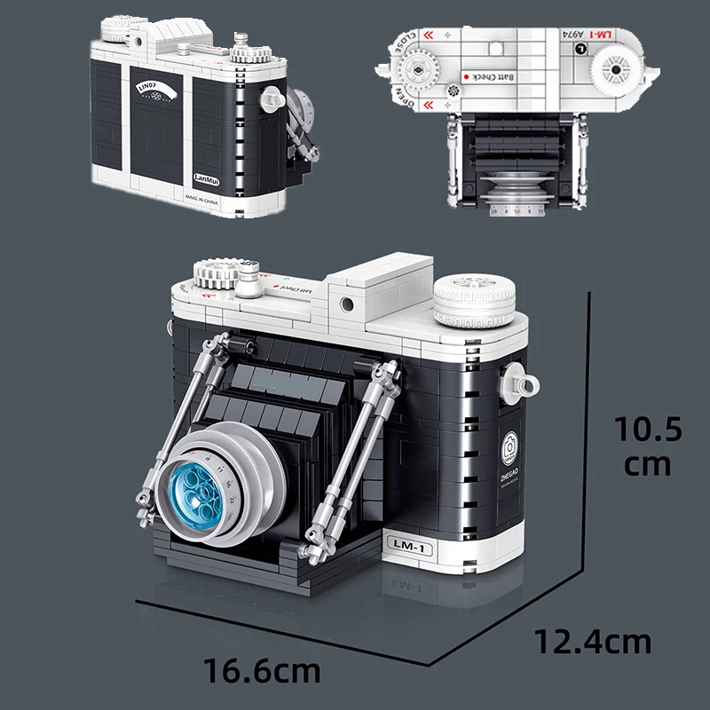 Lin 00905 портативная винтажная цифровая камера модель научной коллекции мини-блоки