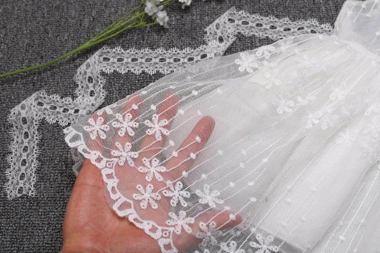 2 шт. детское кружевное платье на крестины и шапку|Платья| |