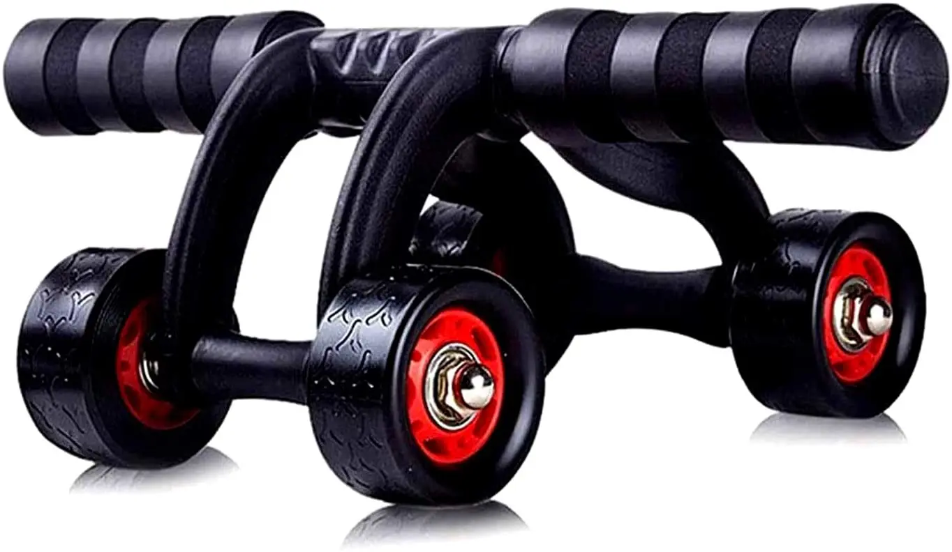 

Fitness Ab Roller 4 Wheel Abdominal Muscle Exercise Equipment for Gym Abdominal Trainer Indoor Home Training Device Gymnastics