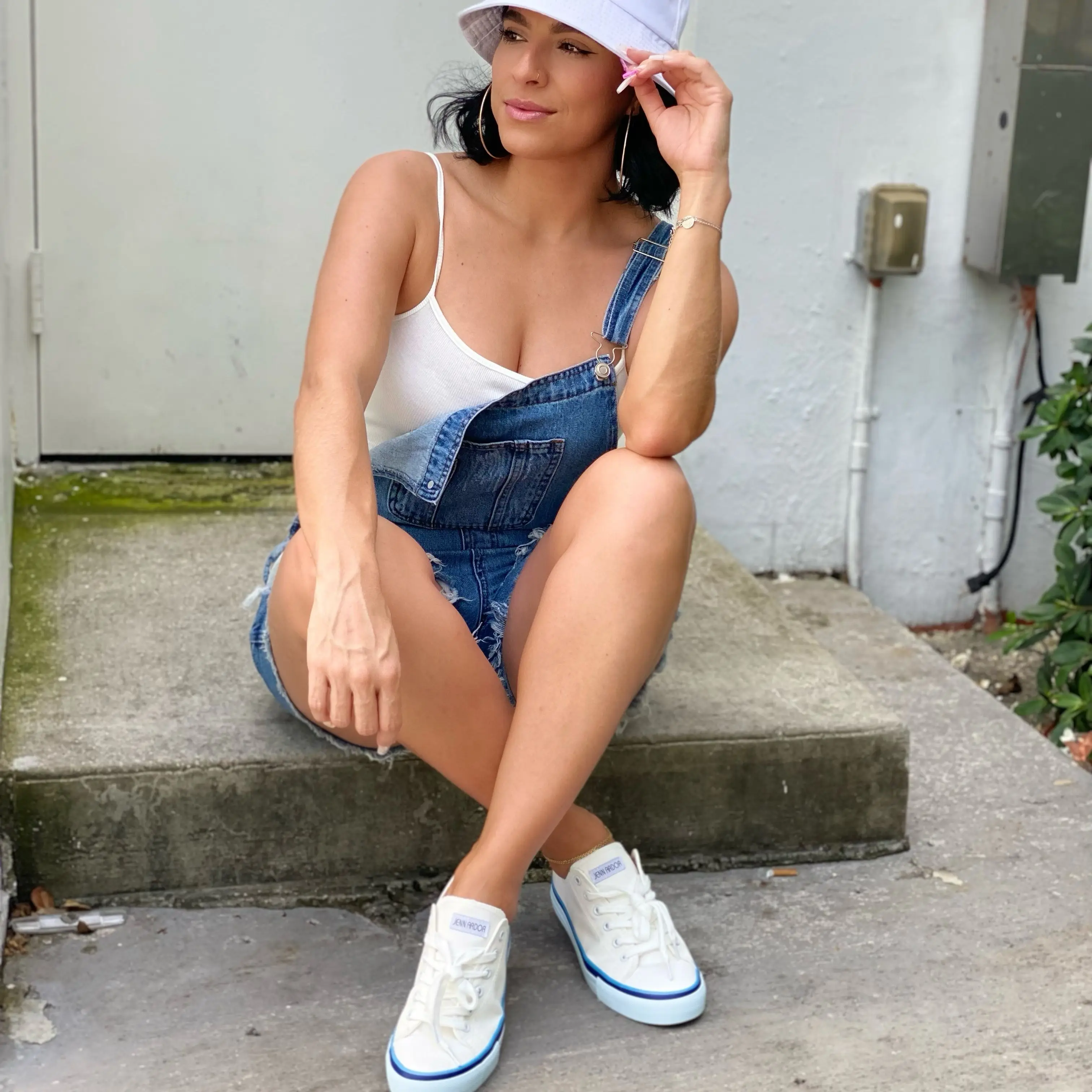 

JENN ARDOR Low Top Lace-Up Women's Canvas Sneakers Classic Casual Fashion Comfortable Women Shoes