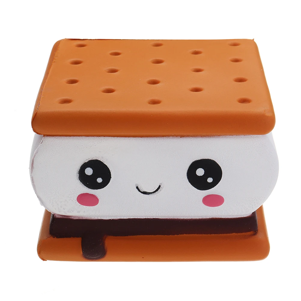 Новая мода мультфильм шоколад сэндвич печенье Squishies PU Мягкий медленно поднимающийся крем Ароматические оригинальная посылка подарок для детей#10