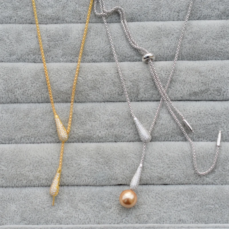 90 см свитер ожерелье результаты S925 стерлингового серебра Классический дизайн