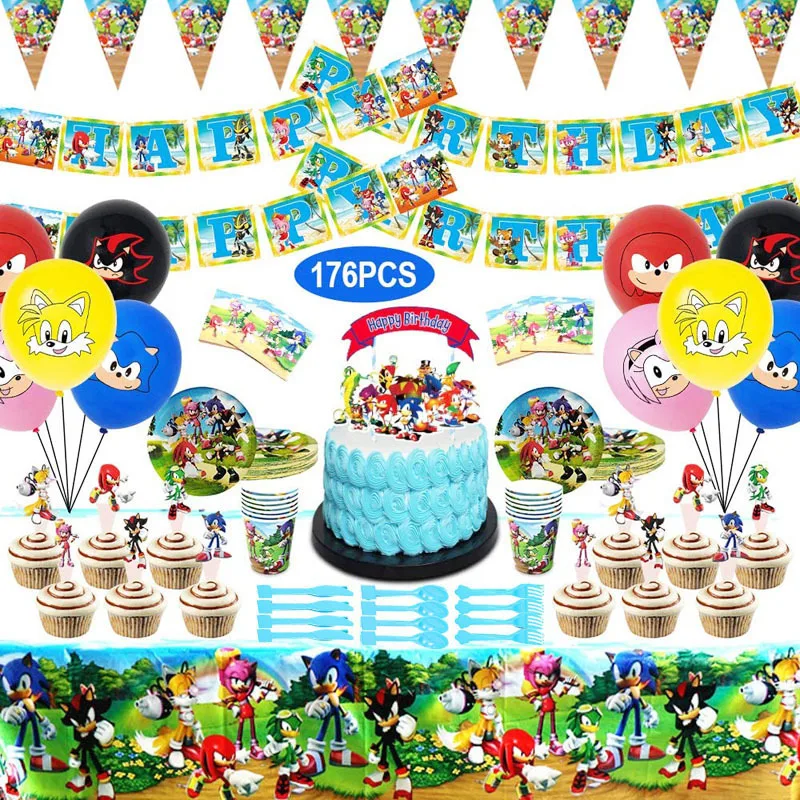 Праздничная посуда мультяшный ультразвуковой набор одноразовой посуды для дня