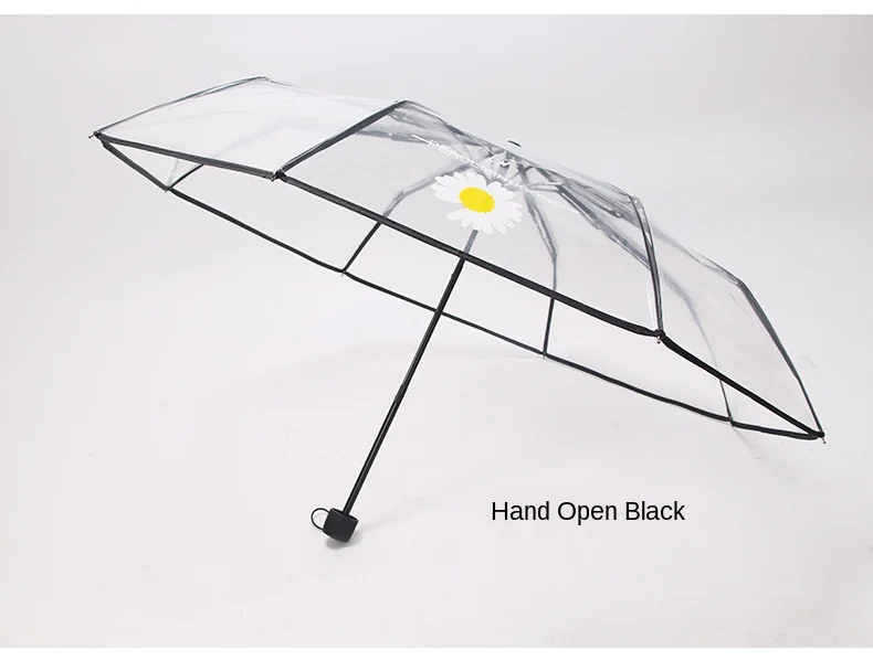 Зонтик женский прозрачный ветрозащитный корейский стиль | Дом и сад