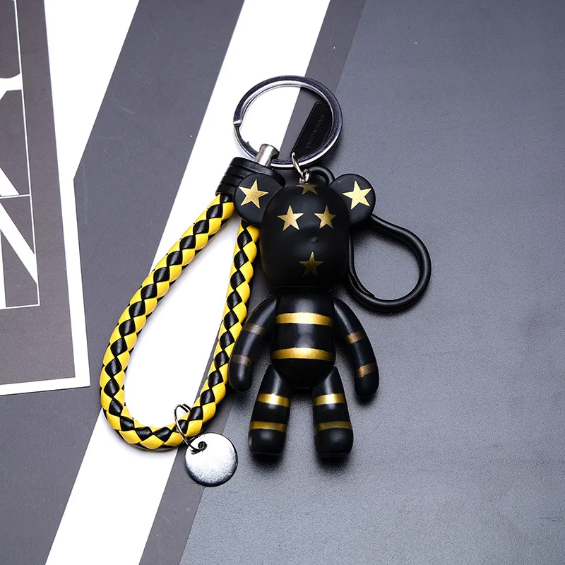 Брелок для ключей Bomgom мультяшный мишка милый автомобильный держатель сумка с