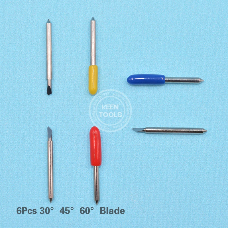 30D-45D-60D 1 шт. большой держатель лезвия Roland+ 6 шт. 30 45 60 градусов большой режущий плоттер Roland лезвия виниловый резак серии AAAAA - Длина режущей кромки: 30D-45D-60D