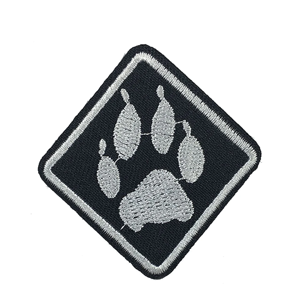 Разноцветные нашивки с принтом собачьей лапы товары ручной работы для