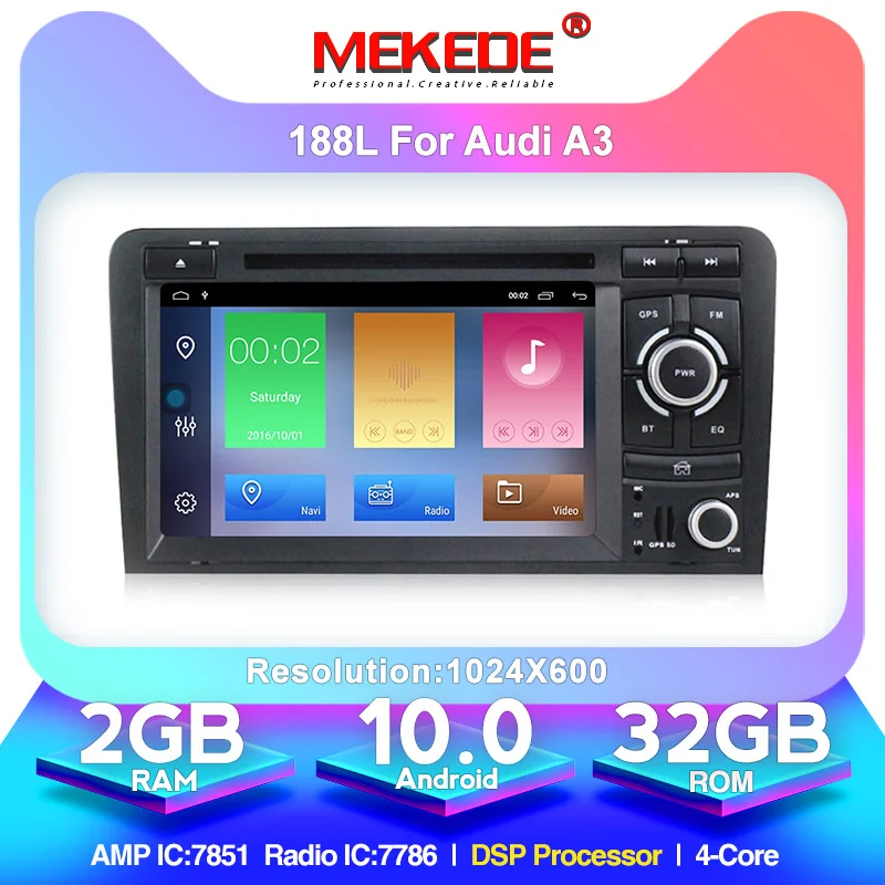 4 ядра DSP процессор WIFI Android 10 автомобильный головное устройство Радио стерео