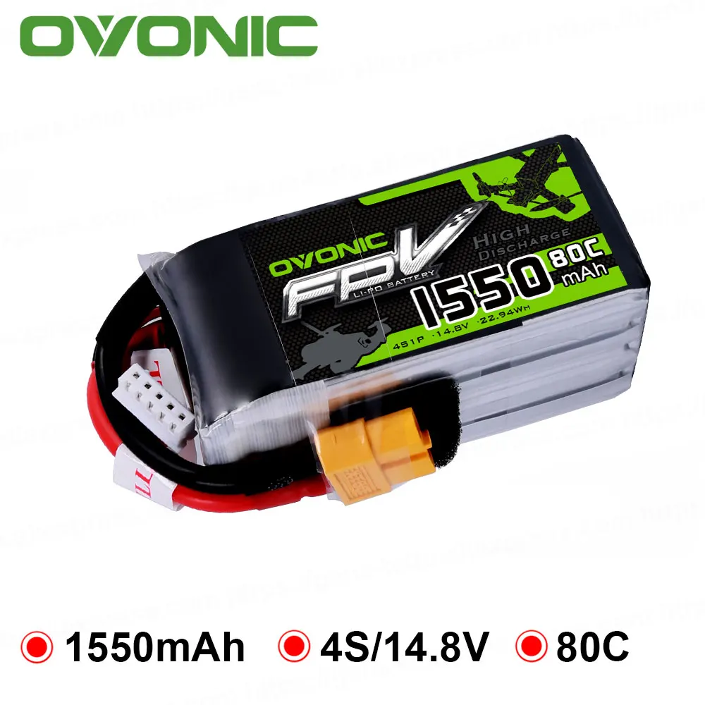 GENS ACE OVONIC 1300 мАч 1550 11 1 В 14 8 в Lipo 3S 4S аккумулятор 50C 80C 100C с разъемом XT60 для