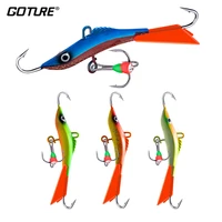goture 1pc winter balanced jig 8 2cm 15 2g ice fishing lure jigging with a minnow profile balance for winter fishing pike trout