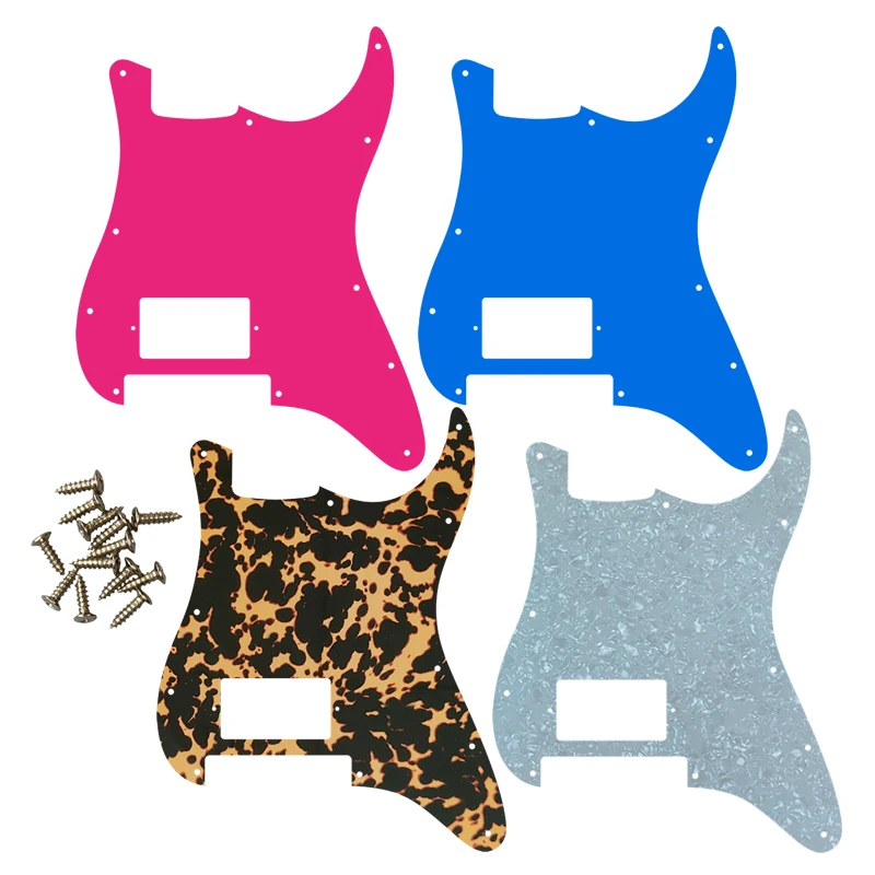 

Custom Guitar Pickguard For US 11 Screw Holes Strat Blank With Floyd Rose Tremolo Bridge Humbucker H PAF Humbucker Flame Pattern