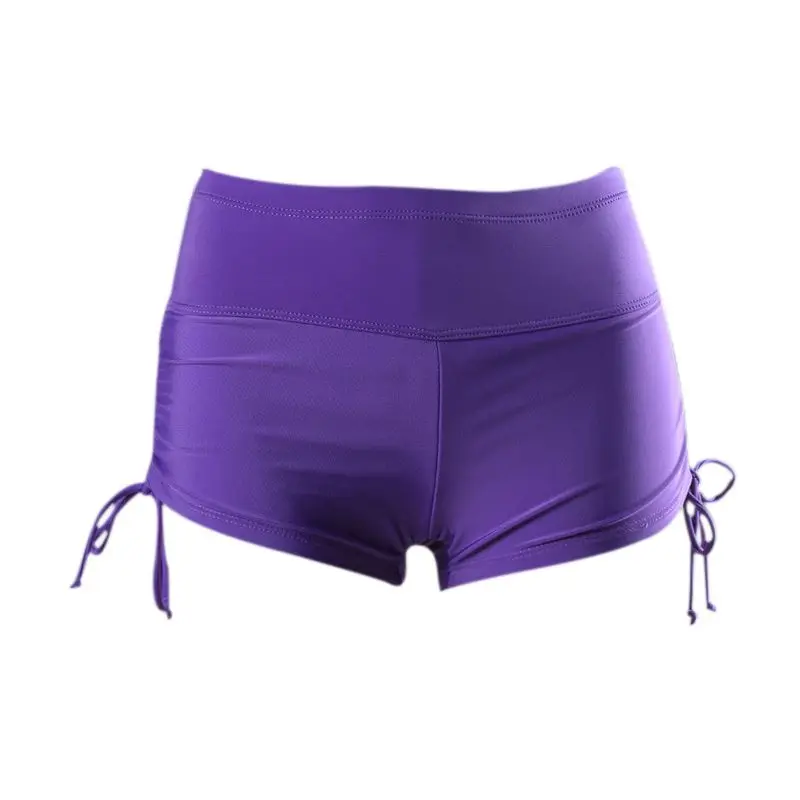 

New High Waist Sexy Swim Trunks Ladies Loose Plus Size Beach Sports Drawstring Boxer Swim Trunks Black Fashion Tops