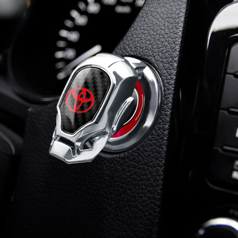 Одна шт. Декоративная крышка кнопки запуска двигателя автомобиля для Toyota Prado Avensis Corolla Verso Sienna Yaris Prius Rav4.