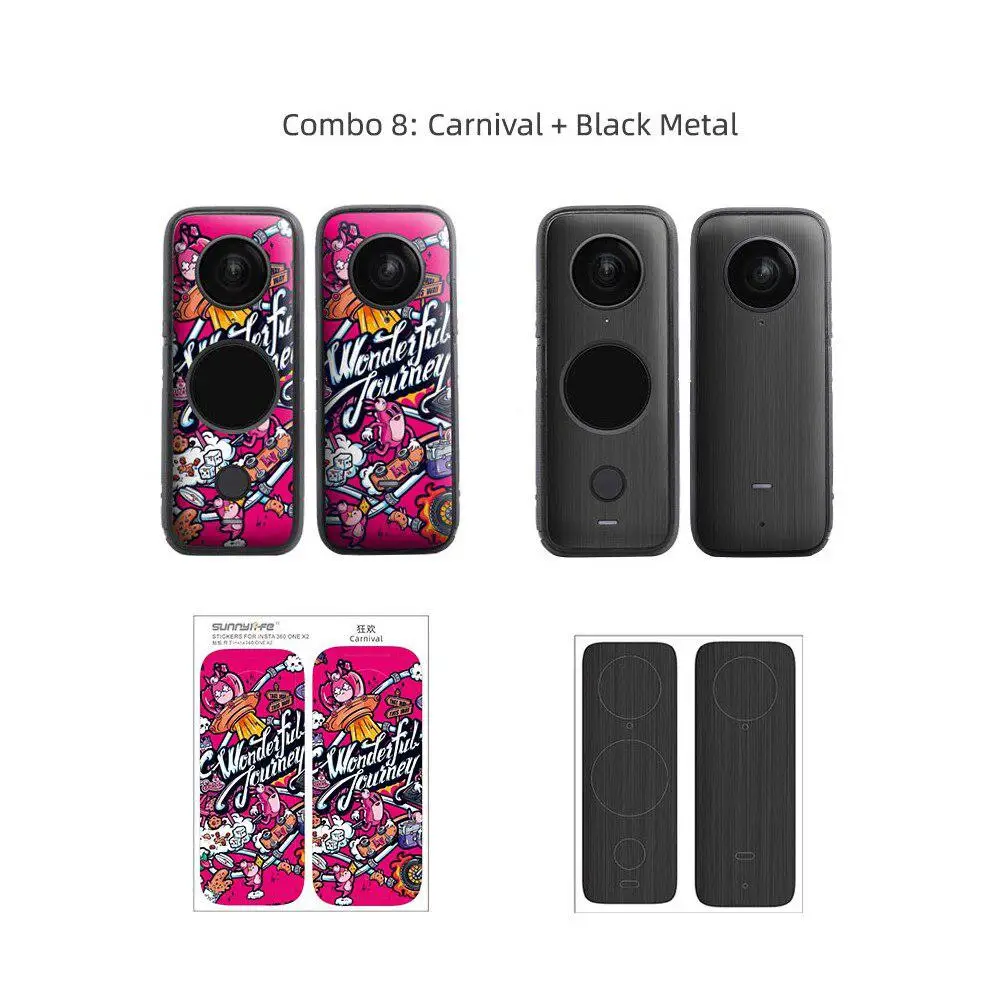

Camera Protection Film Pvc Diy Pattern Cartoon Scratch Resistant PVC Sticker Bundle Set For Insta360 One X2 Camera Accessories