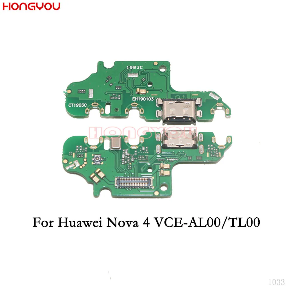 USB Charge Dock Board Charging Socket Jack Port Plug Connector Flex Cable For Huawei Nova 4 VCE-AL00/TL00 / 4E MAR-AL00 | Мобильные