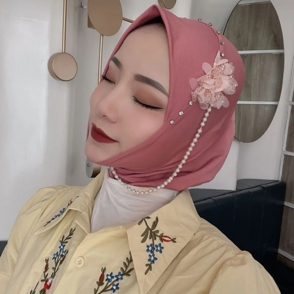 

Appliques decoration Muslim female fashion hijab flowers hijabs
