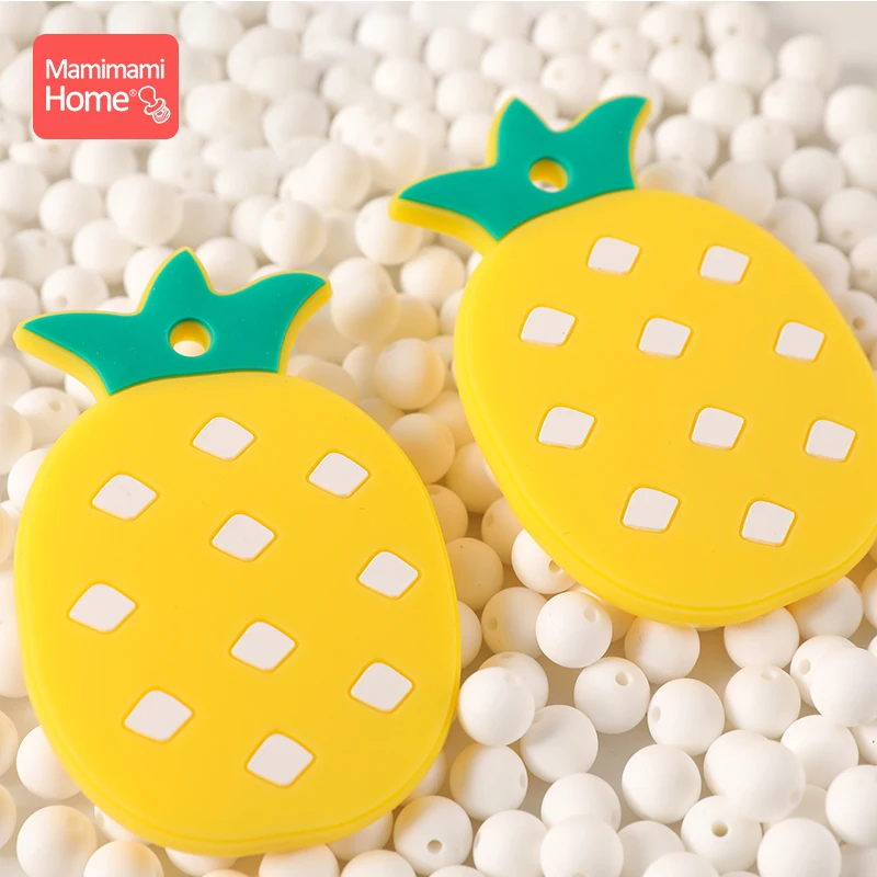 1 шт Детские Прорезыватель для зубов ананас силиконовая BPA бесплатно