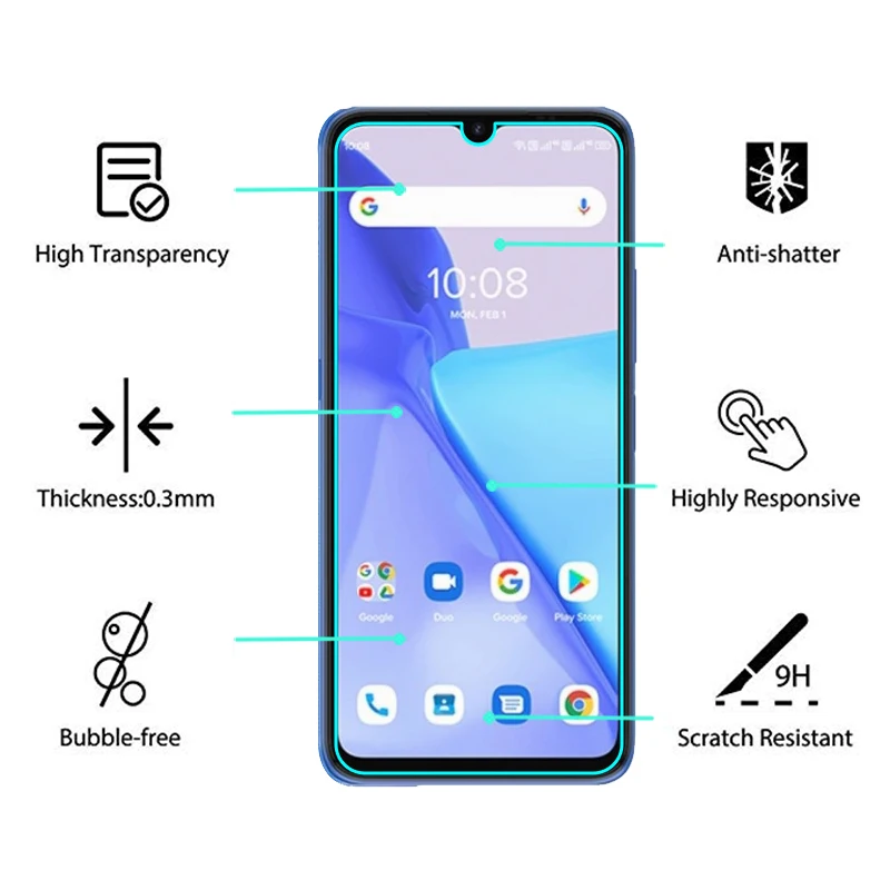 Закаленное стекло для Umidigi Power 5 Защитная пленка экрана 9H Защитное защитная