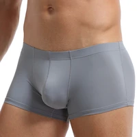 summer men underwear briefs shorts ice silk boxer turnk male nylon soft sexy breathable calzoncillos underpants