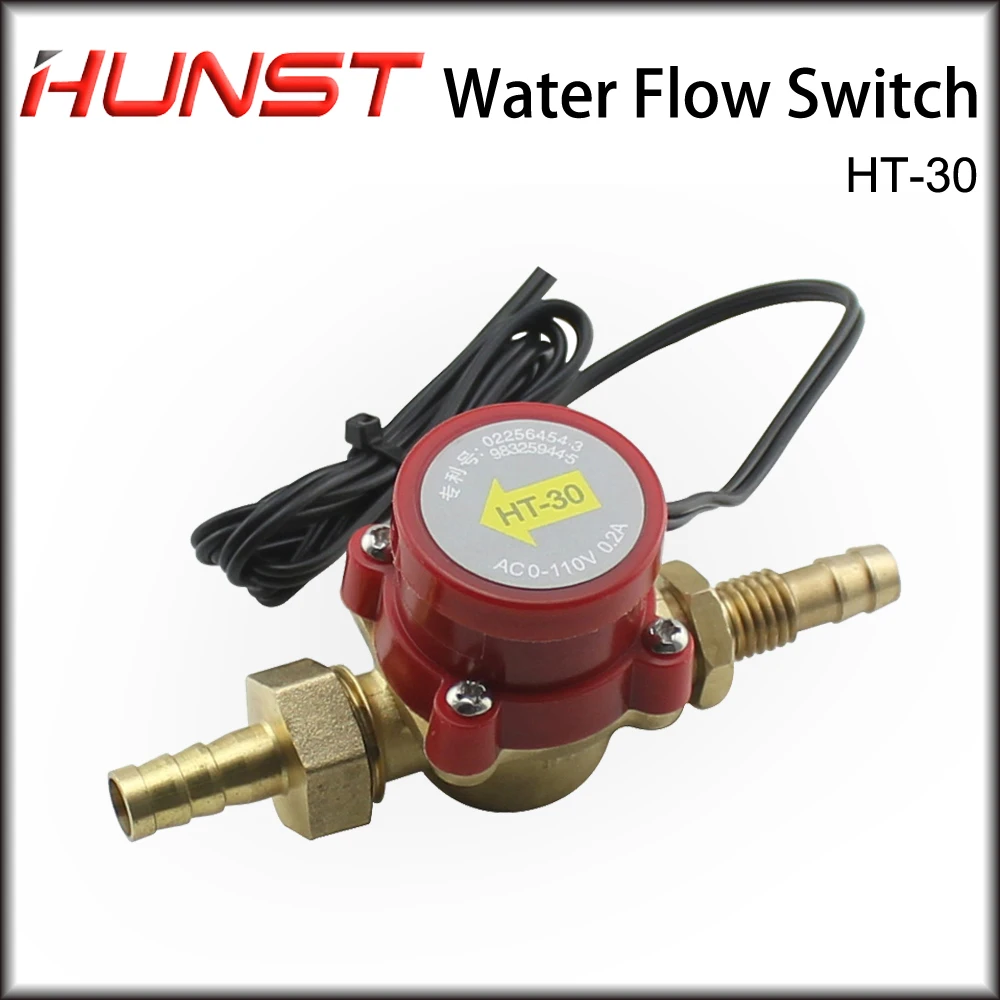 

Hunst Water Flow Switch Chiller Water Sensor 10 mm HT-30 Water Protect for CO2 Laser Engraving Cutting Machine