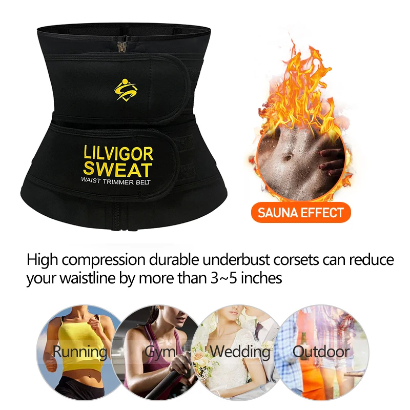 

Fajas Reductras Cintas Modeladora Waist Belt Corset Slimming Body Shaper Neoprene Sport Girdle Belt Steel Boned Waist Trainer