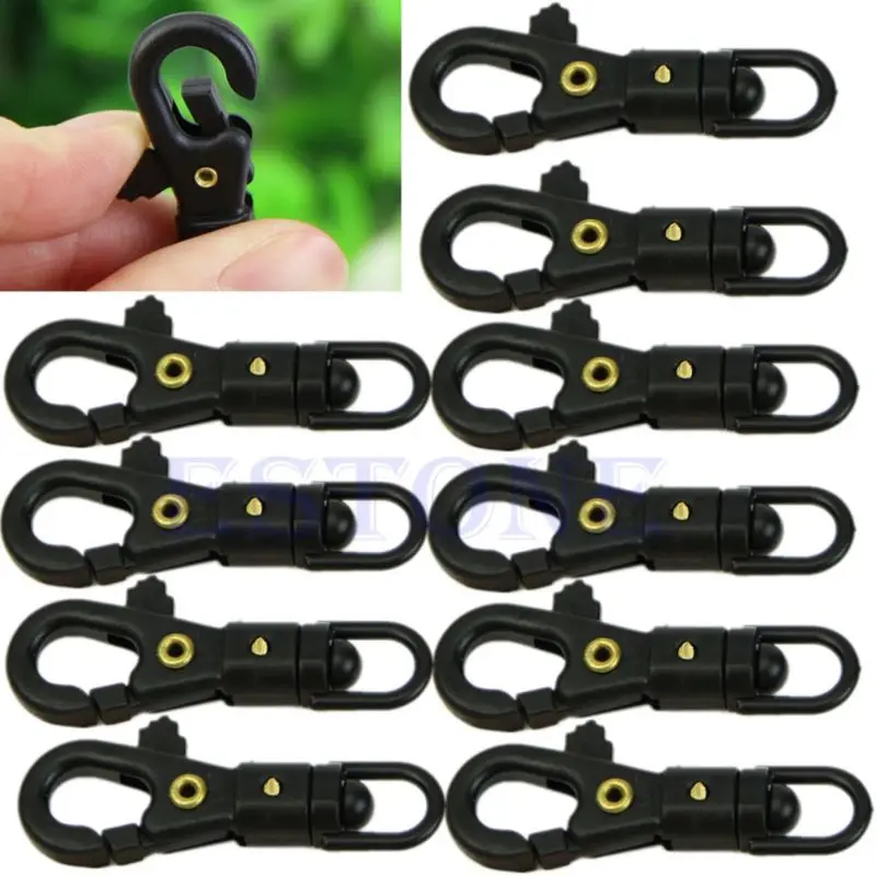 

1x Mini Outdoor Survival Rotatable Hang Buckle Quickdraw Key Chain EDC Tool A0NE