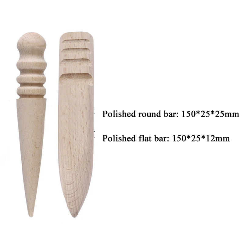 

Working Tool Leather Craft Round Bar Leather Trimmer Polished Round Burnishing Creative Edge Polished Wooden Round Burnishing