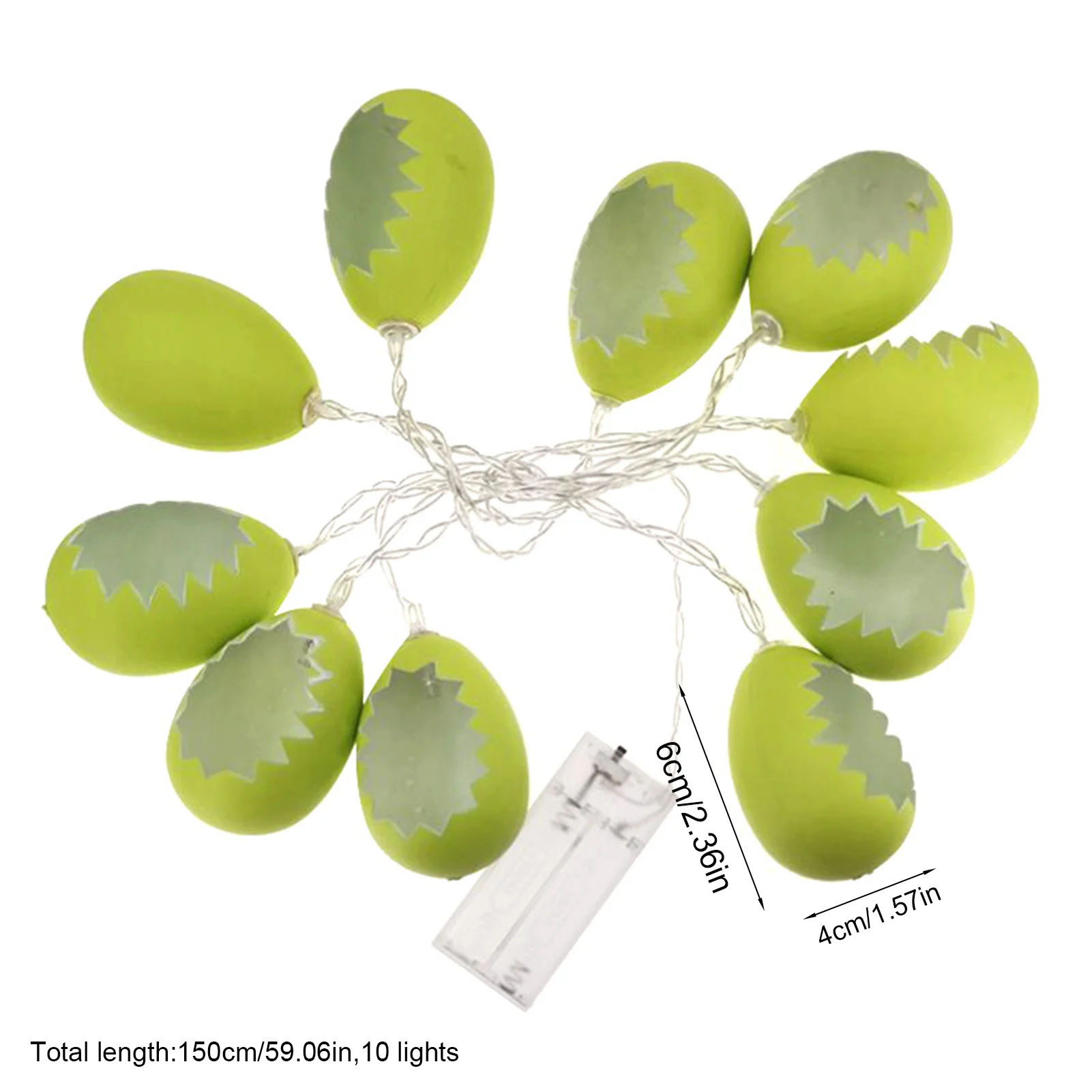 

10 шт., декоративные светодиодсветодиодный гирлянды в виде яиц