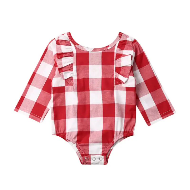 Рождественский Комбинезон для маленьких девочек от 0 до 24 месяцев комбинезон в