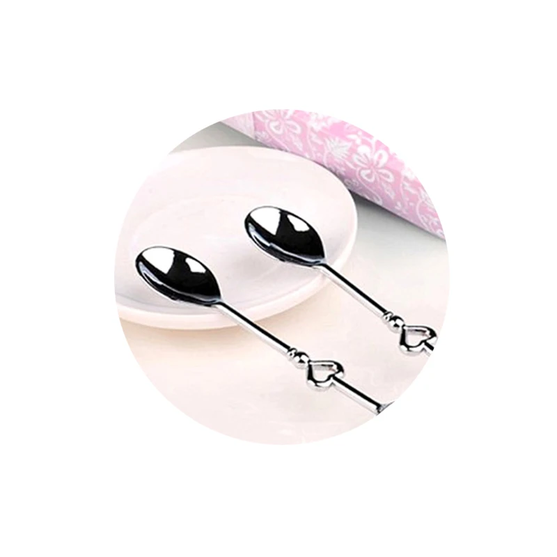 2 шт./лот свадебный подарок сувенирная кофейная ложка для пары влюбленной посуда