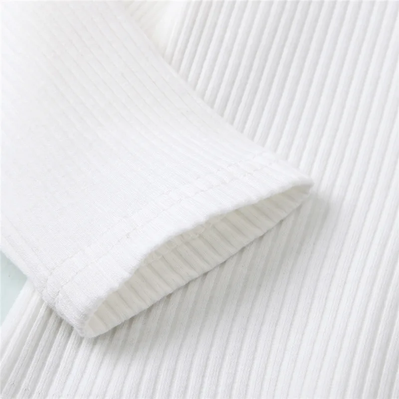 

Baby Girls 2021 Spring Clothes Sets Long Sleeve Peter Pan Tops High-Waist A-Line Waistband Pleated Party Casual Skirt 1-6Y