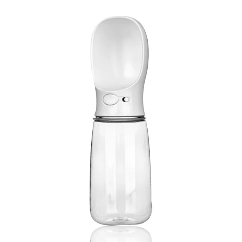 white Hoopet открытый Портативный пластиковая бутылка для воды поилка для домашнего животного Большой собак щенков котов путешествия диспенсер для воды для домашних животных фидер любимчика продукта - Цвет: white