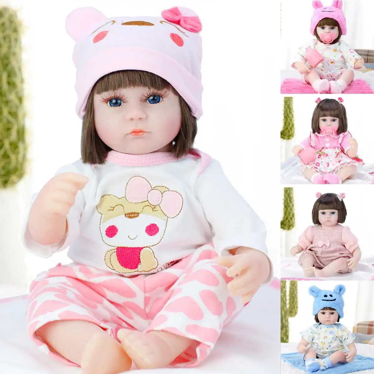 Реалистичная мягкая силиконовая виниловая кукла для новорожденных подарок на