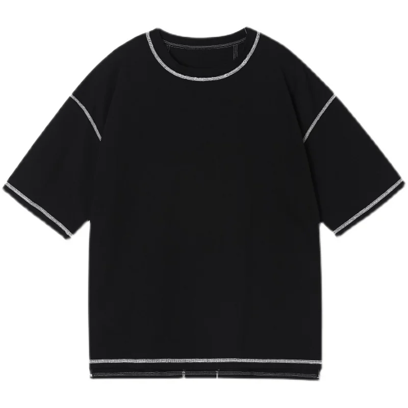 

New Men's Summer Wear Clothing Man Streetwear Loose Casual Short Sleeve T-shirt Japan Korean Vintage Fashion Top Tee for Male