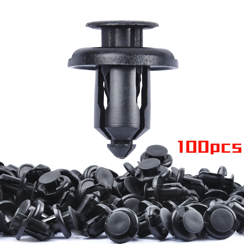 Partsworld 100PCS Bumper Clips 10mm Fender Liner Clip for Hond and Acura Plastic Rivet Retainer Replace OEM: 91503-SZ3-003 | Автомобили и