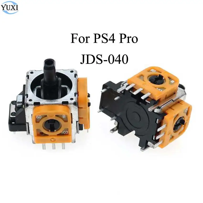 YuXi 2 шт. 3D аналоговый джойстик рукоятка запасные части для Сенсор модуль потенциометр для sony Dualshock 4 PS4 Pro геймпад