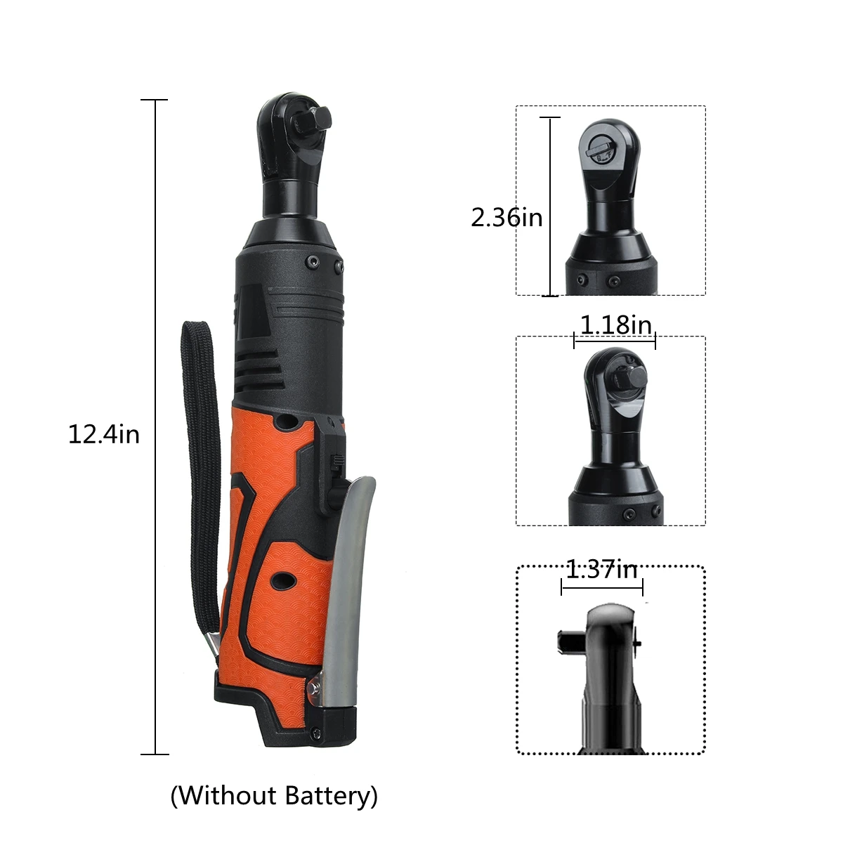 

28V 90N.m Cordless Electric Wrench 3/8" Cordless Ratchet for Makita Battery Rechargeable Scaffolding Right Angle Wrench Tools