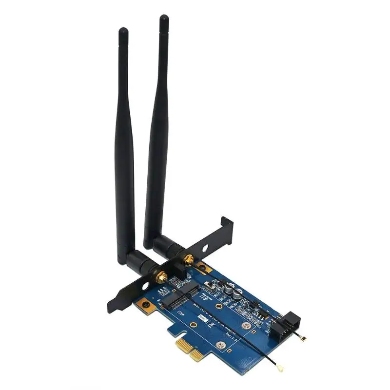 Мини адаптер PCI E для Mini Express мини карта со слотом SIM карты модуля Wi Fi Plug and Play